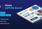 Fitness AMPHTML Banners ads template