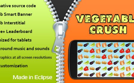 Vegetable Crush with AdMob and Leaderboard