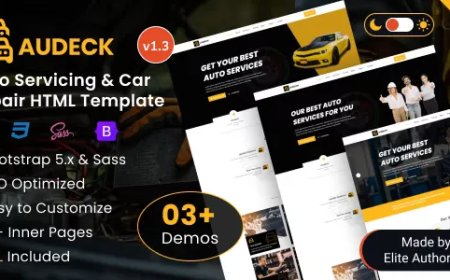 Audeck - Auto Servicing Bootstrap 5 Template v1.1
