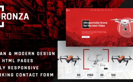Dronza - Drone Aerial Photography HTML5 Template v1.0
