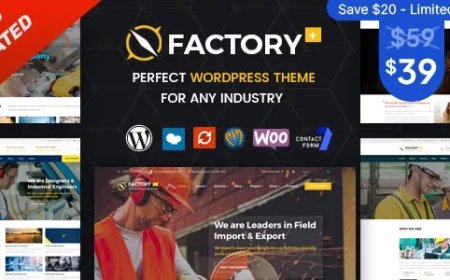 Factory Plus v1.5.8 - Industry and Construction WordPress Theme