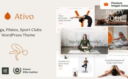 Ativo v7.4 - Pilates Yoga WordPress Theme