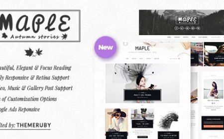 Maple - Responsive WordPress Blog Theme v5.8