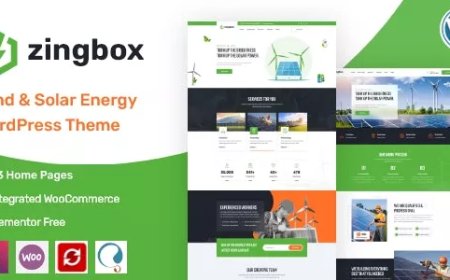 Zingbox v1.0.8 - Wind &amp; Solar Energy WordPress Theme