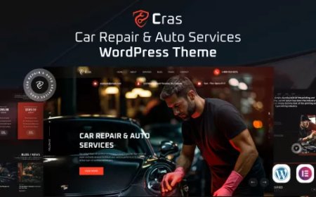 Cras - Car Repair &amp; Auto Services WordPress Theme v1.0.7