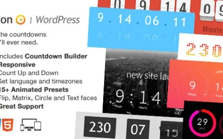 Soon Countdown Pack, Responsive WordPress Plugin