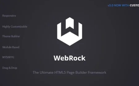 WebRock - Page Builder Framework for HTML5