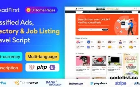 Aadfirst v5.0.0 - Classified Ads, Directory &amp; Job Listing Laravel Script