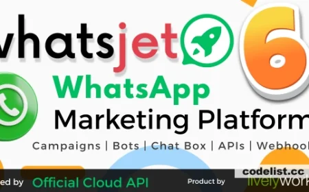 WhatsJet SaaS v6.2.4 - A WhatsApp Marketing Platform with Bulk Sending, Campaigns, Chat Bots &amp; CRM - nulled