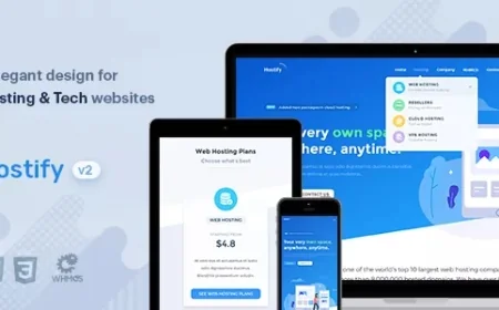 Hostify - Hosting HTML &amp; WHMCS Template v2.0