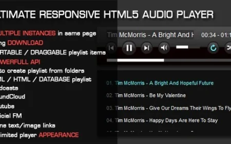 HTML5 Audio Player with Playlist