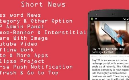 Short News - flip reading experience