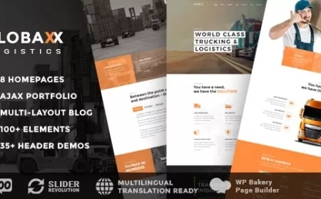 Globax v3.9 - Logistics WordPress Theme + Woocommerce