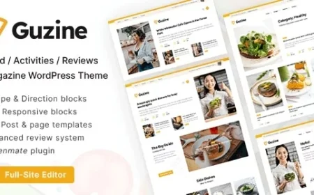 Guzine v1.2.1 - Adsense Ready Magazine WordPress Theme for Food Blogging