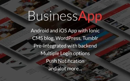 BusinessApp - Ionic iOS/Android Full Application with powerful CMS