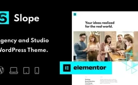 Slope v1.0.9 - Agency &amp; Studio WordPress Theme