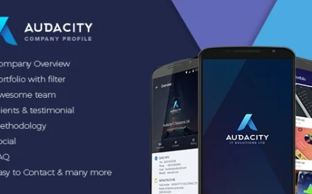 Audacity – Your Company Profile App + Google Analytics