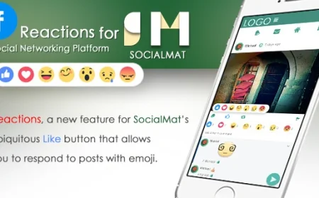 Facebook Style Reaction for SocialMat