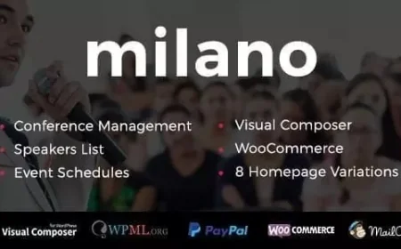 Milano v1.1.2 - Event &amp; Conference WordPress