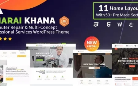 Sharai Khana v1.3.5 - Computer Repair &amp; Multi-Concept Professional Services WordPress Theme