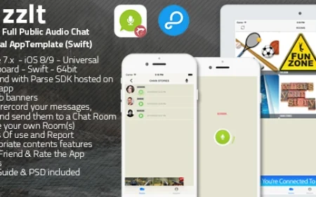 Buzz It | iOS 8/9 Universal Public Audio Chat App (Swift)