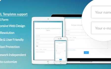 Vanilla Form - Modern & Responsive Contact Form