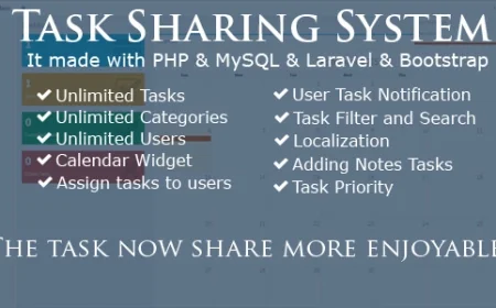 Task Sharing System - Laravel