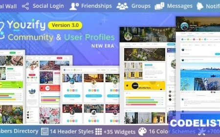 Youzify (formerly Youzer) v3.5.1 - BuddyPress Community &amp; WordPress User Profile Plugin