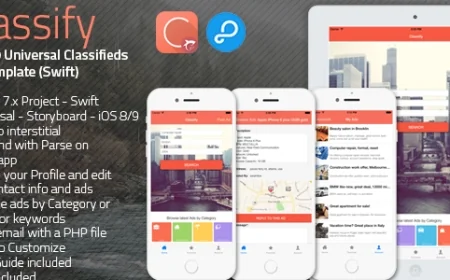 Classify - iOS 8/9 Universal Classifieds App Template (Swift)