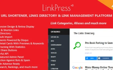 LinkPress Pro - Advanced URL Shortener, Links Directory & Link Management Platform