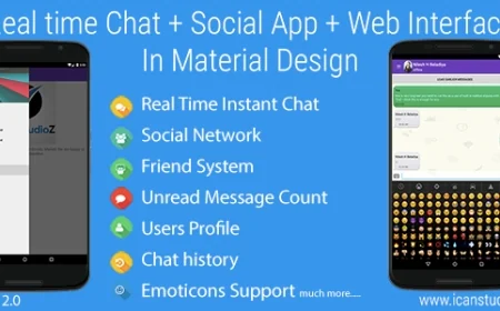 Real Time Chat + Social System + Web Interface