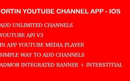 Fortin Video Channel App - Youtube Api V3 IOS