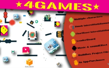 4BuildBox Games with Admob | Chartboost | Leaderboard and No Ads "In App Purchase"