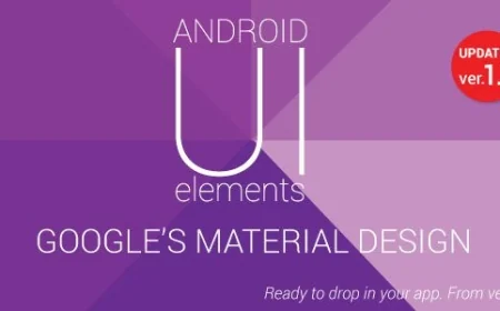 Material Design UI Android Template App v1.1