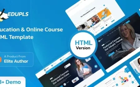 Edupls - Education &amp; Online Course HTML Template v1.0