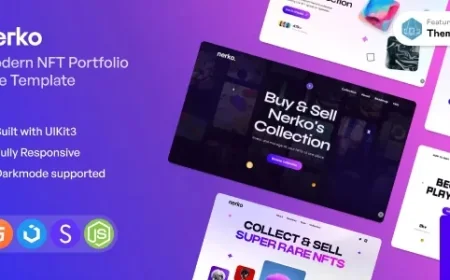 Nerko - NFT Portfolio Onepage Template v1.3.1