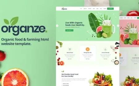 OrganZe - Organic Food &amp; Farming HTML Template