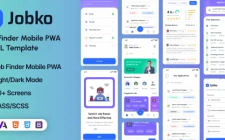 Jobko - Job Finder Mobile PWA HTML Template