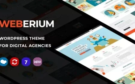 Weberium v1.22 - Responsive WordPress Theme Tailored for Digital Agencies