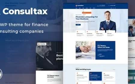Consultax - Financial &amp; Consulting WordPress Theme v1.2.3