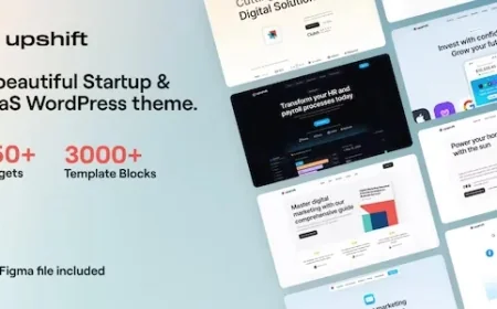 Upshift v1.0.1 - Startup &amp; SaaS WordPress Theme