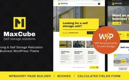MaxCube - Moving &amp; Self Storage Relocation Business WordPress Theme v1.3.1