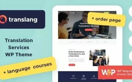 Translang v1.1.13 - Translation Services &amp; Language Courses WordPress Theme