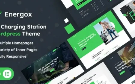 Energox v1.1 - EV Charging Station WordPress Theme