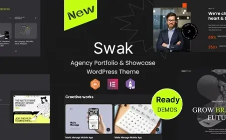 Swak v1.0.2 - Agency Portfolio &amp; Showcase WordPress Theme