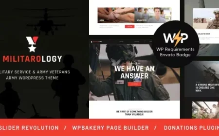 Militarology v1.0.12 - Military Service &amp; Army Veterans WordPress Theme