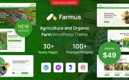 Farmus - Agriculture and Organic Farm WordPress Theme v1.0.1