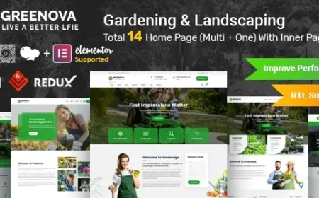 Greenova v2.3.5 - Gardening &amp; Landscaping WordPress Theme