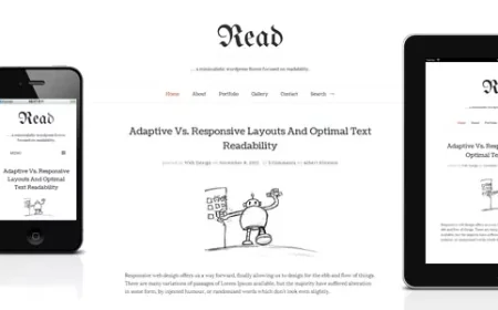 Read WP v4.6.4 - Minimalist WordPress Blog Theme