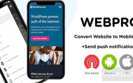 WEBPRO  v1.0 - Universal WebView Configurable React Native Mobile Application